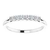 14K White 1/6 CTW Natural Diamond Anniversary Band